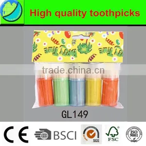 Disposable Wholesale Party Nature Bamboo Toothpicks thumbnail-1