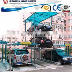 Used Pit Type Parking Lift Pit Four Post Parking Storage System thumbnail-1