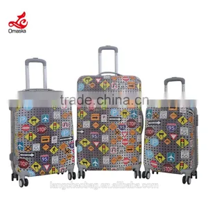 Wholesale ABS Trolley Bag Travelling Luggage Wheeled Flight Case Hard Trolly Bag Cabin Suitcase thumbnail-1