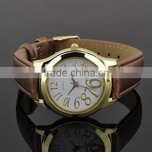 New 2016 Jewelry Brown Leather Watches Made In Japan thumbnail-4