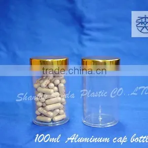 Top Sale Pill Plastic Bottle for Medicine, Screw Cap Plastic Medicine Bottle for Pill, 100ml Plastic Bottle With Aluminum Cap thumbnail-1