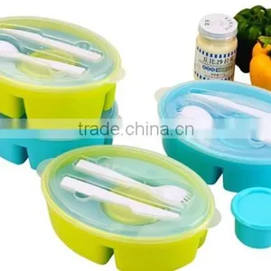 Lunch Container Kit With Ice Pack Fork Knife thumbnail-1