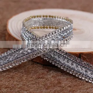 Customize Design Iron On Rhinestone Trims Belt For Decoration thumbnail-1