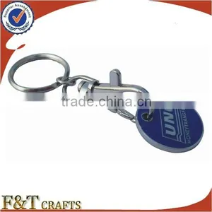 Custom Available Colorfulmetal Trolley Coin Keychain Holder thumbnail-2