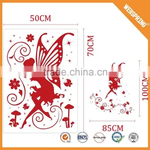 Modern Comfortable Reusable Angel Mirror Baby Room Acrylic Wall Stickers thumbnail-2