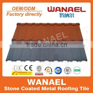 50-year-warranty Traditional/Nosen Colorful Sand Coated Roof Tile Sheet Metal Price thumbnail-1