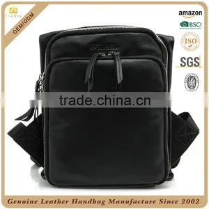 CSLRB214-001 Sports Style Black Leather Men Backpack Bags Handbag thumbnail-1