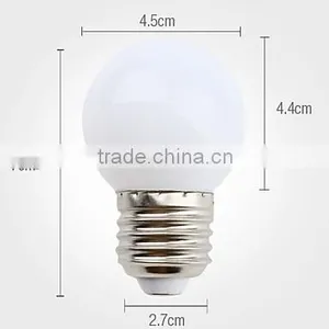 E27 0.5W 12x3528SMD 30LM 5500K Natural White Light LED Ball Bulb (220-240V) thumbnail-4