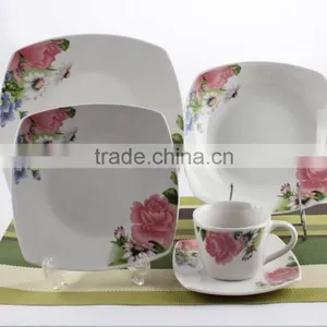 20 Pcs Ceramic Square Dinner Set,ceramic Houseware thumbnail-5