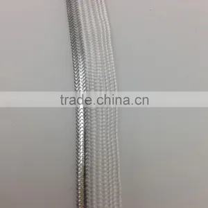 China Manufacturer Lowest Competitive Price Metallic Silver Bias Tape/garment Accessories Piping Cord Quality Choice thumbnail-1