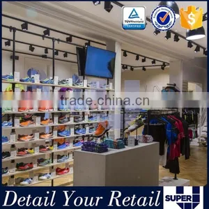 Hot Sale Retail Store Wooden Floor Shoe Display Stand thumbnail-2