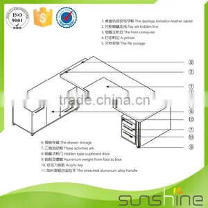 Modern Executive Office Table Office Desk Design YS-ED06 thumbnail-4