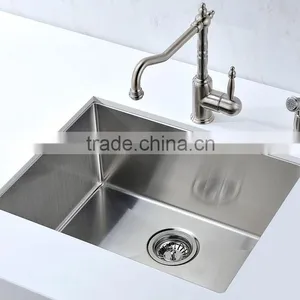 R2318S High Quality Undermount Single Bowl Handmade Stainless Steel Kitchen Wash Sink thumbnail-3
