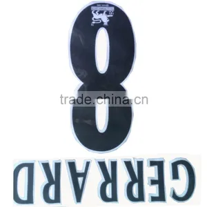 Factory Direct 3d Flock Namesets T-shirt Heat Transfer Sticker Soccer Jersey Numbers and Nameset thumbnail-1