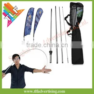 Telescopic Aluminum Flagpole for Beach Flag thumbnail-1