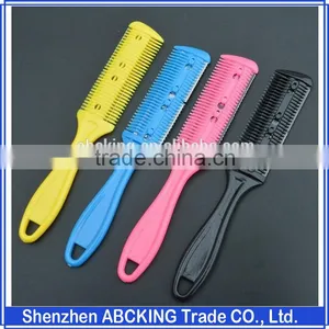 Professional Hair Razor Comb Scissor Home Hair Cutting Thinning Shaper Comb thumbnail-1