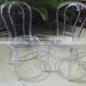 Stackable Polypropylene Material Rental Resin Thonet Chair thumbnail-2
