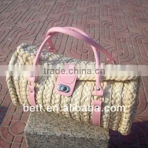 Fashion Wheat Straw Handbag thumbnail-1