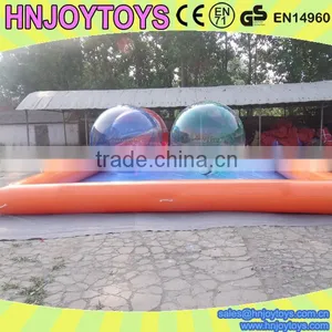 0.9mm PVC Tarpaulin Walking Water Ball Pool / Inflatable Pvc Swimming Pool / Pvc Swimming Pool thumbnail-1