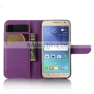 Wholesale Folio Stand Case for Samsung GALAXY J3 PU Leather Flip Cover With Wallet thumbnail-3