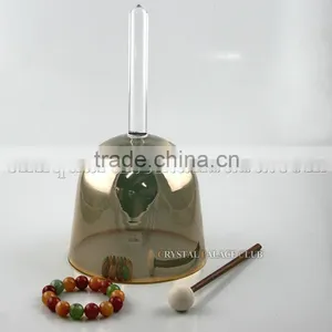 Special Pure 24k Gold Quartz Crystal Singing Bowls With Handle thumbnail-1