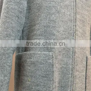 2016 AW Woolen Garment Customized Woman Ladies Fashion Collarless Slim Fit thumbnail-4