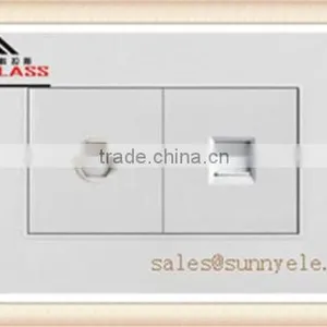 110V American Design Wall Electric Satelite Tel Socket thumbnail-1