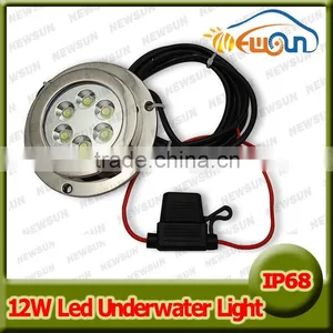 High Quality IP68 100% Waterproof 12w Underwatr Light for Boat thumbnail-1