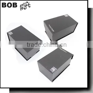 2015 Hot Sale Custom Logo Printed Black Matt Paper Gift Box thumbnail-1