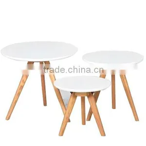Europe 100% Bamboo Oval Modern Coffee Table thumbnail-3