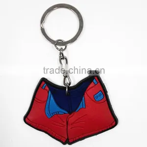Cute Bikini Shaped 2d OEM Rubber Soft PVC Promotional Keychain/ Keyring thumbnail-3