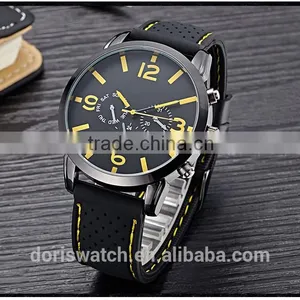 Fashion Silicone Slap Bracelet Watch Silicon Watches Men thumbnail-3