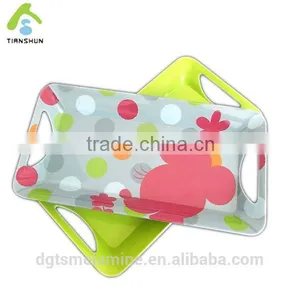 100% Melamine Tray With Handle Made in China ;wholesale Melamine Tray thumbnail-4