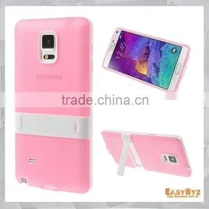 2015 New Arrival!! Hybird Slim Armor Case With Stand Tpu pc Case for Galaxy Note 4 thumbnail-1