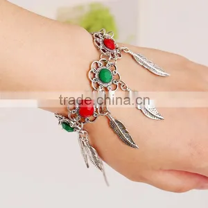 Leaf Alloy Tassel With Resin Diamon Bracelet 2016 Tassel thumbnail-1