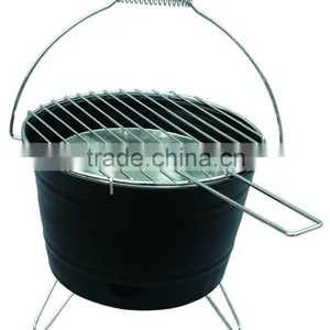 Powder Coated Finishing and Assembled Feature Portable Barrel Grill thumbnail-2
