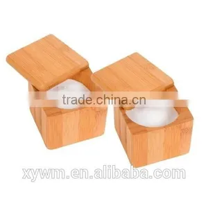 Unique Cute Innovations Bamboo Wooden Salt Herb Spice Box Kitchen Accessories thumbnail-1