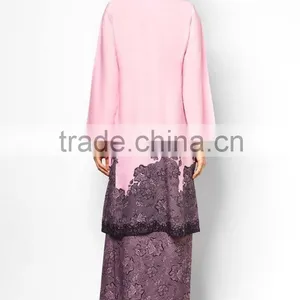Loose Style Embroidered Matched Scarf Women Muslim Dress thumbnail-4