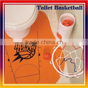 Toilet Basketball Set, Mini Toilet Basketball Game Set, Slam Dunk Toilet Basketball thumbnail-1