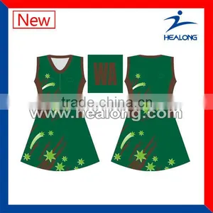 Top Sale Custom Cheap Sublimation Netball Top And Dresses Skirts thumbnail-1