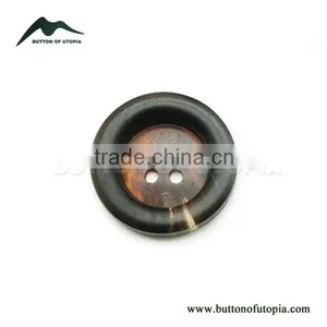 Horn Buttons Round Two Holes Buttons for Men's Suits thumbnail-1