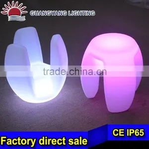 Hot Selling Bright Colored Led Small Seat Bar Chair thumbnail-3