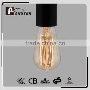 Vintage ST58 Edison Bulbs 40w Carbon Filament Light Bulb thumbnail-1