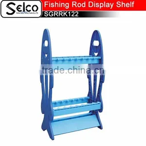 China Custom PP Plastic Fishing Rod Display Shelf SGRRK122 thumbnail-1