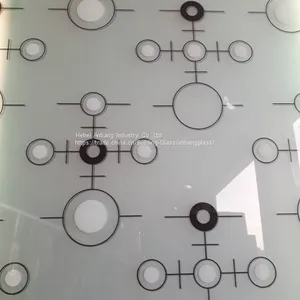 3mm-10mm Silk-screen Printed Decorative Glass for Sliding Door and Interior Partition Glass thumbnail-1