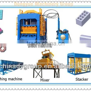 DONGYUE (QT6-15B) Fly Ash/ Cement Hollow Block Machine for New Design! thumbnail-1