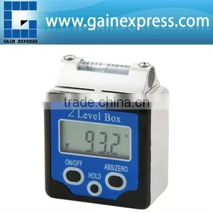 Magnets and Spirit Level +/-180 Degree (0~360degree) Range +Data HOLD Function Digital 360 Degree Bevel Box / Inclinometer thumbnail-1