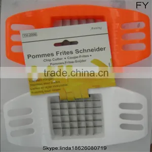 Easy to Use Stainless Steel and Plastic Manual Potato Chipper , Pototo Chips French Fries Cutter thumbnail-3