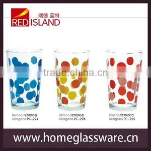 Best Selling 8oz Decal Printing Glass Wine Cup With High Quality thumbnail-1