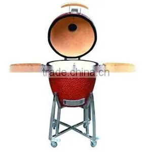 Ceramic Black Kamado Grill for Party BBQ Used thumbnail-2